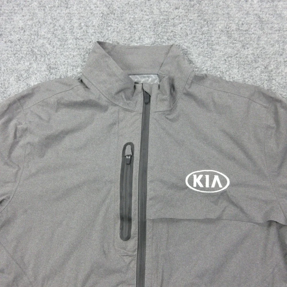 Greg Norman Jacket Mens Medium Short Sleeve Full‎ Zip Golf Windbreaker Kia RBC